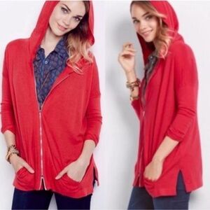 Cabi Beachcomber Hooded Sweatshirt Jacket Zip Lightweight 5137